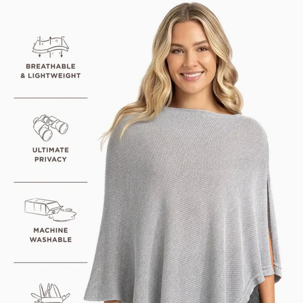 We are Amma- Like New Condition - Nursing Cover - Cocoon+ in Grey